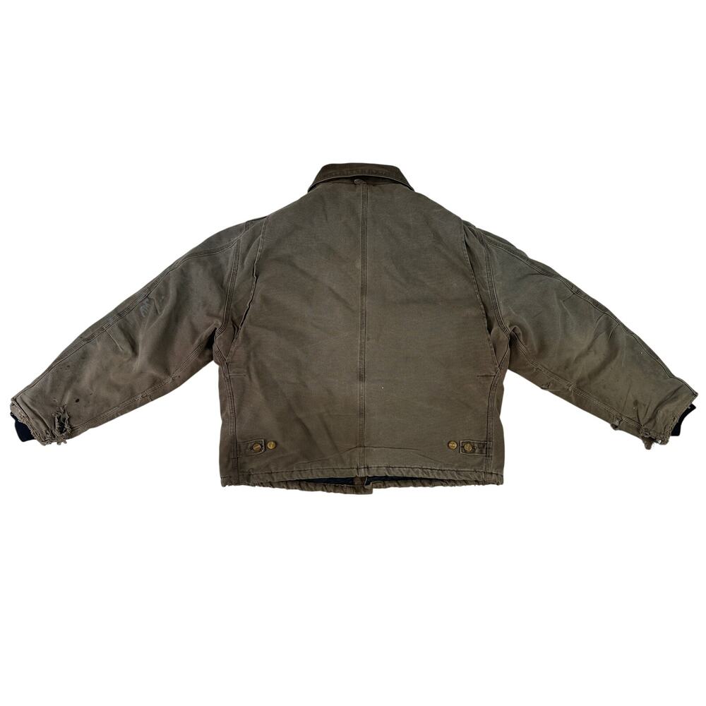 Vintage Carhartt Arctic Quilt-Lined Detroit Jacket Chestnut Brown Men's Sz XL - Picture 7 of 9